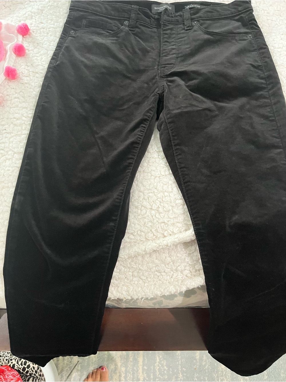 Black Velvet Pants